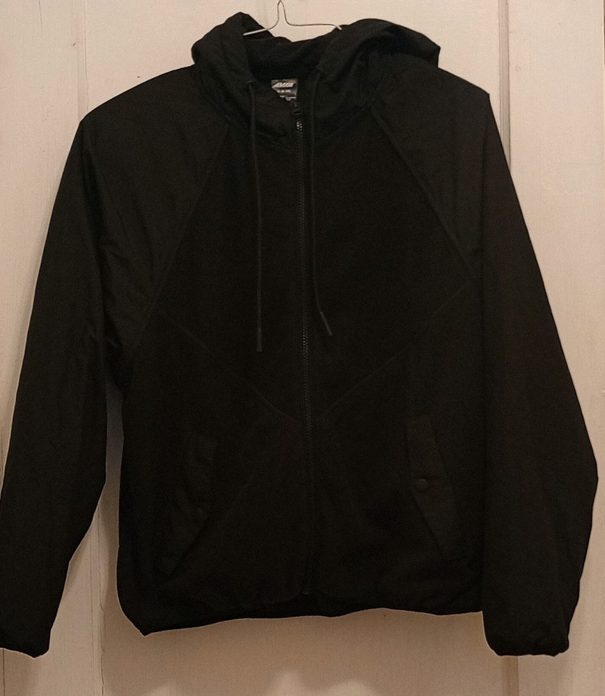 Avia Hooded Lightweight Full Zip Activewear Jacket Black M (8-10) Women