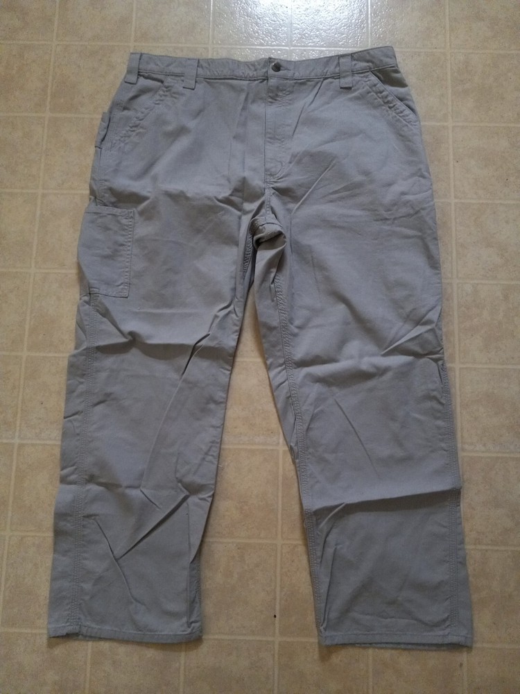 Carhartt Men's Duck Carpenter Work Dungaree Loose Fit Canvas Pants 42x30