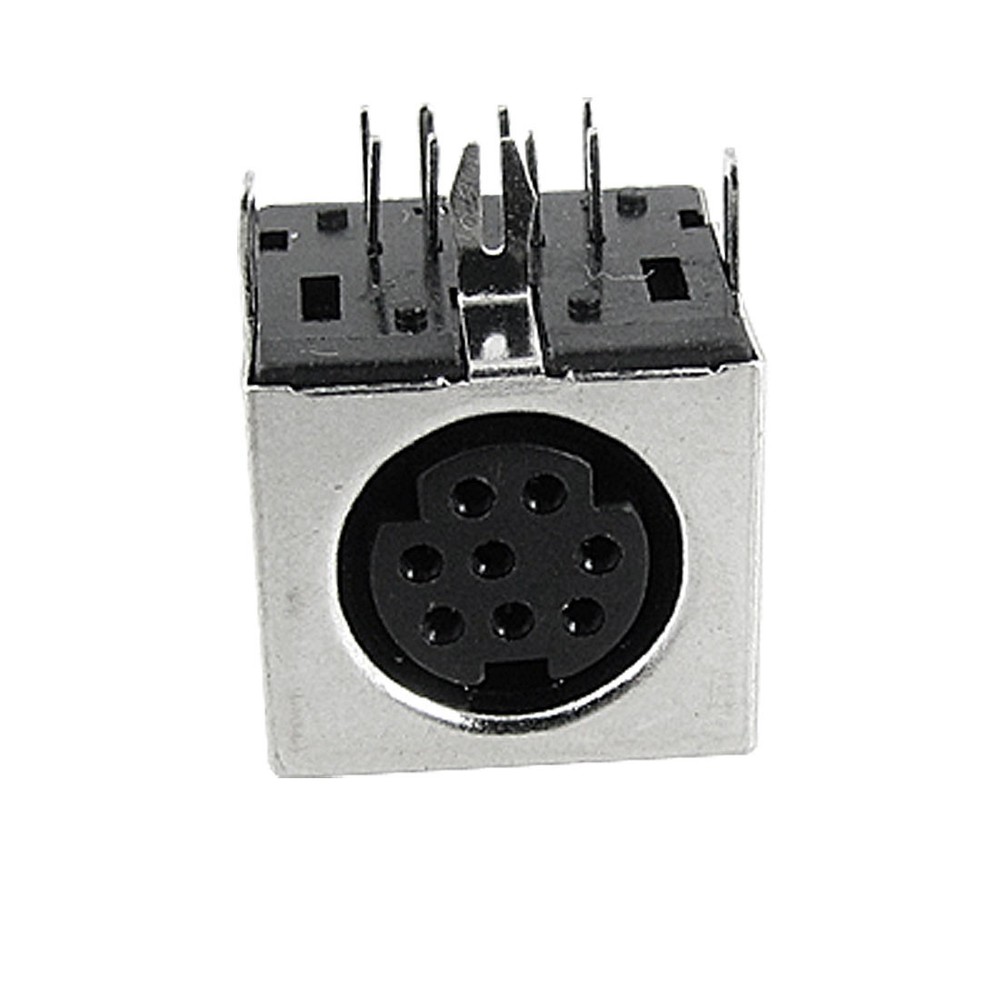 5 x Replacement S-video 8 Pin PCB Mount Mini Din Sockets