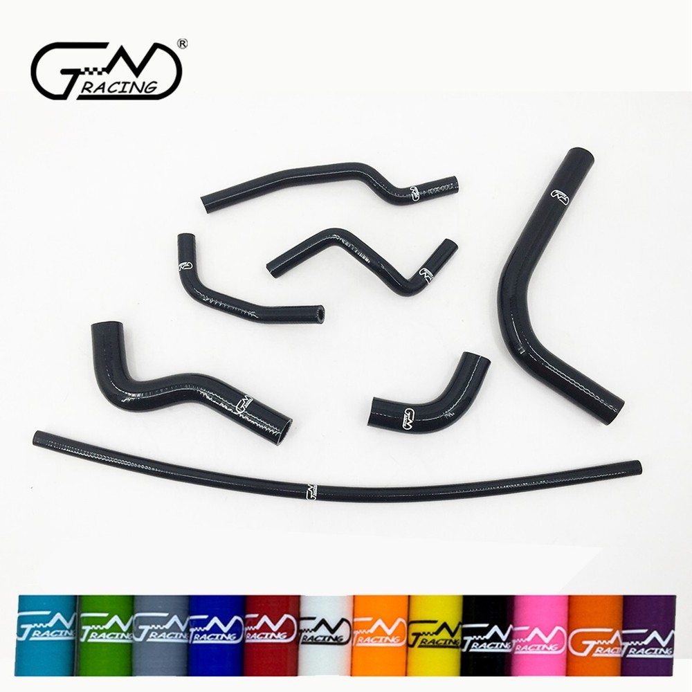 Silicone Radiator & Heater Hoses Kit Fit 1985-1995 Suzuki Samurai 1.3L 87 Black