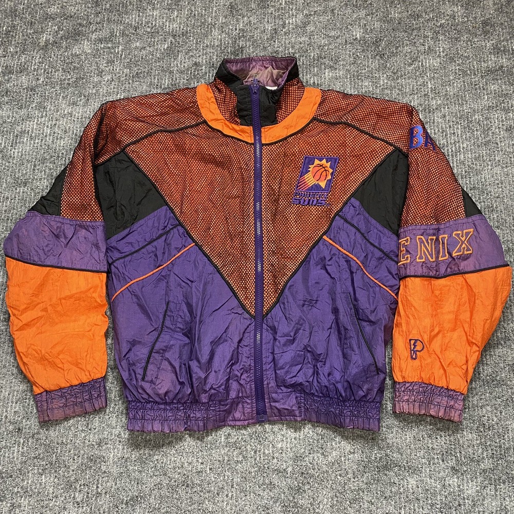 Vintage 90s Phoenix Suns Pro Player Mesh Jacket RARE Distress Youth XL Mens XS/S