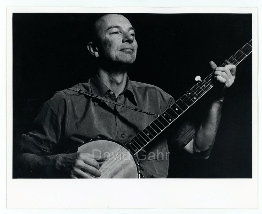 '62 Pete Seeger Hootenanny Carnegie Hall Manhattan NYC Original Gahr Photo B721