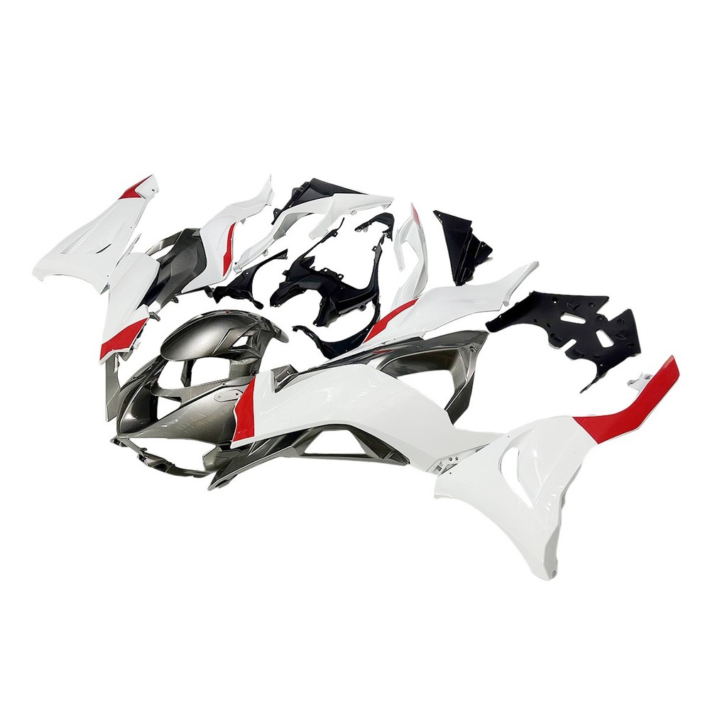 Injection White Silver Fairings for Kawasaki Ninja ZX6R 636 2024 2025 Bodywork