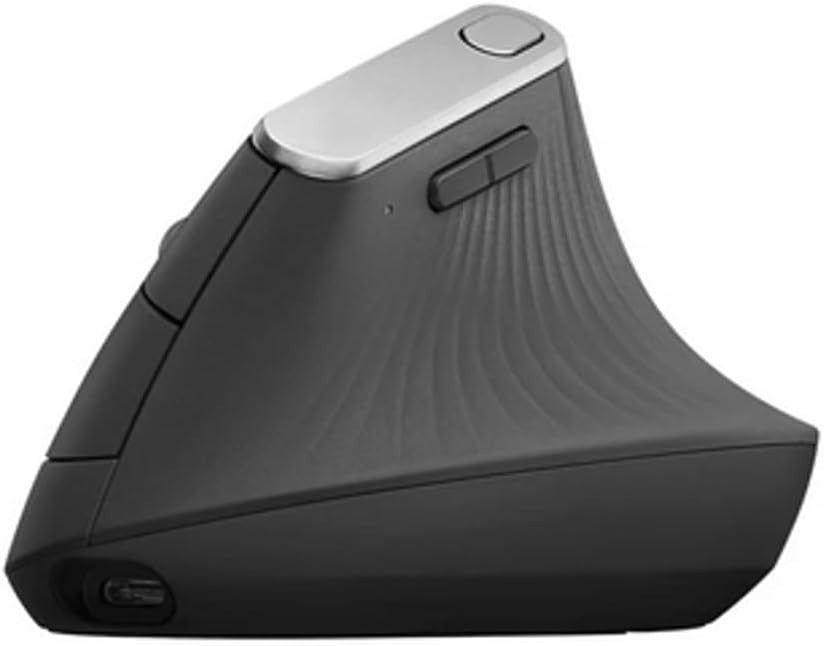 MX Vertical Ergonomic Wireless Mouse 2.4GHz 1600DPI Optical Office Black