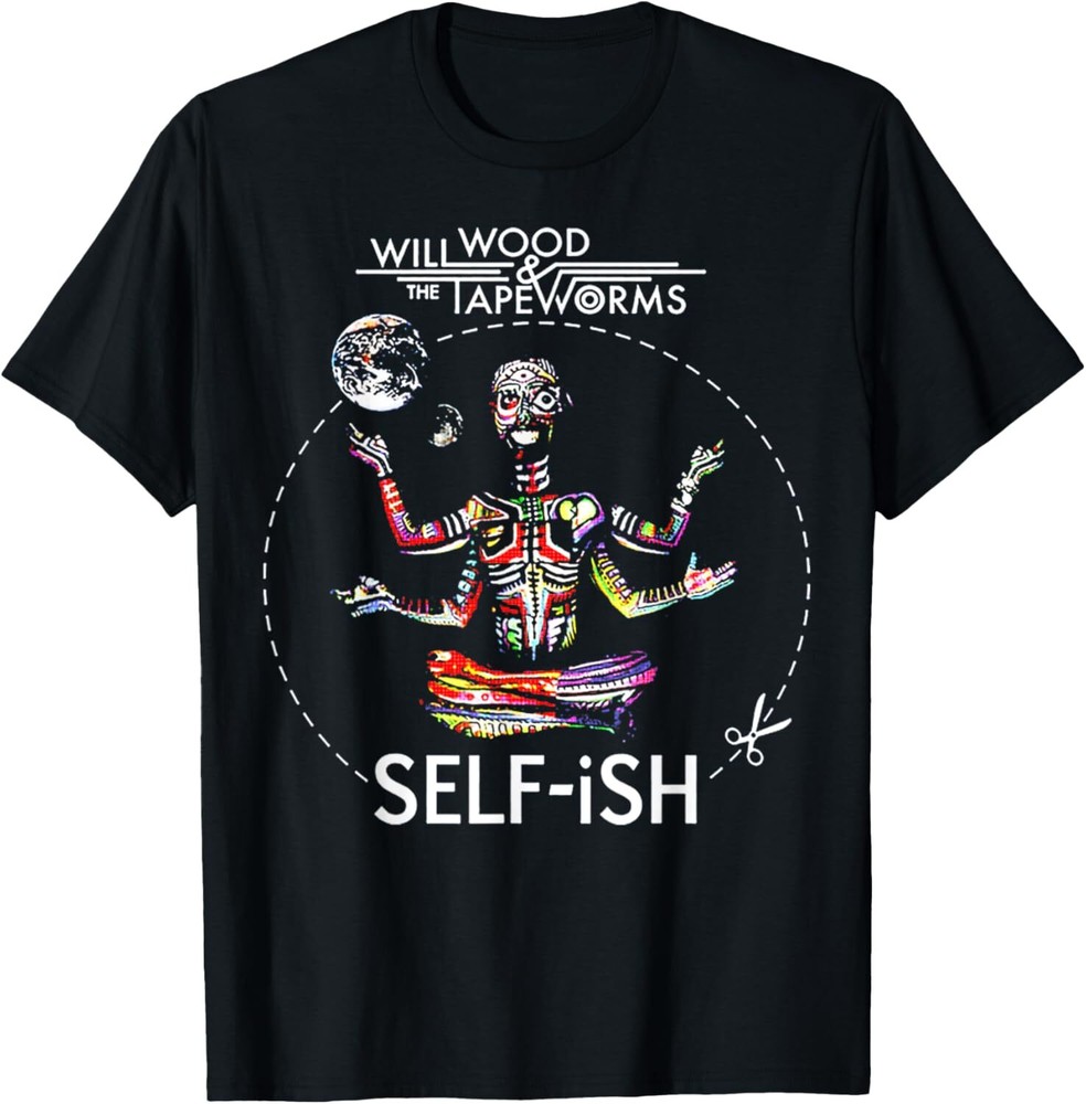 Vintage Meditation Colorful Will Wood Selffish Funny Basic T-Shirt Hoodie
