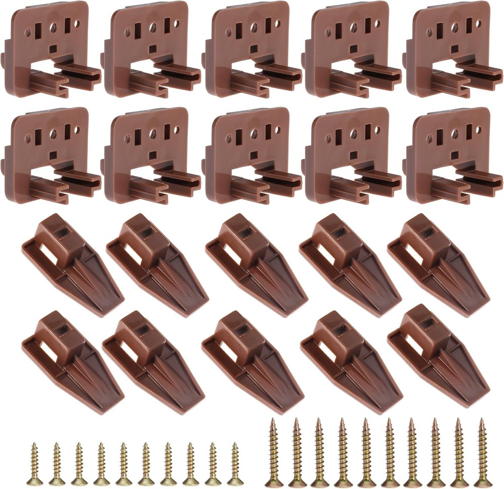 10PCS Center Mount Drawer Slide Track Guide Glides for Dressers and Cabinets