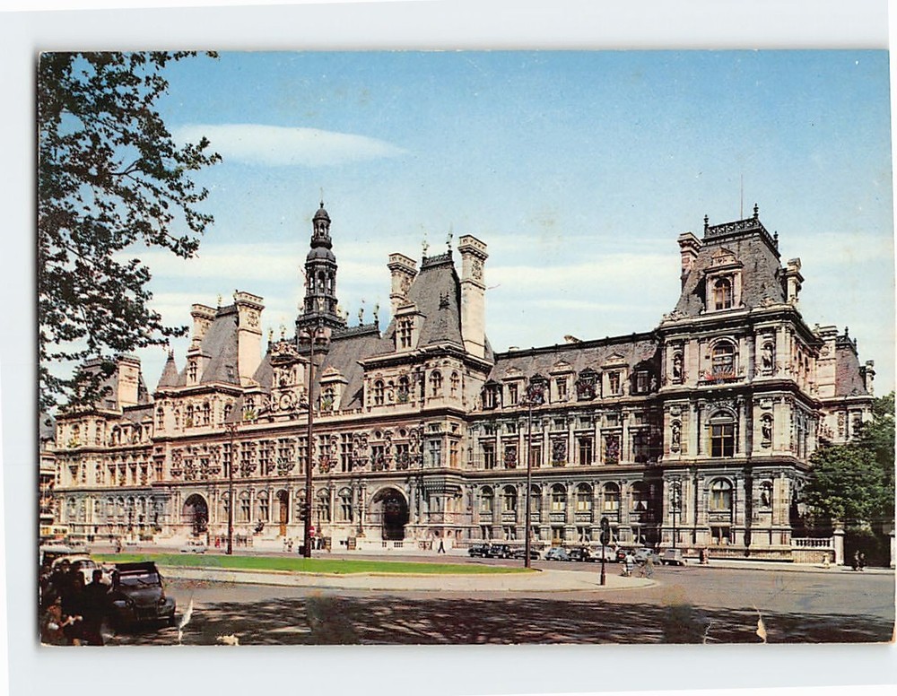 Postcard L'Hotel de Ville Paris France