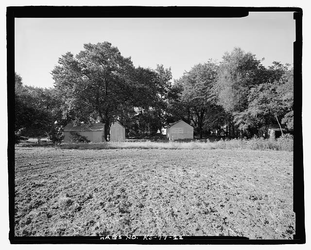 South Hutchinson Kansas George Spangerberger Farmstead 1900s Outbuildings