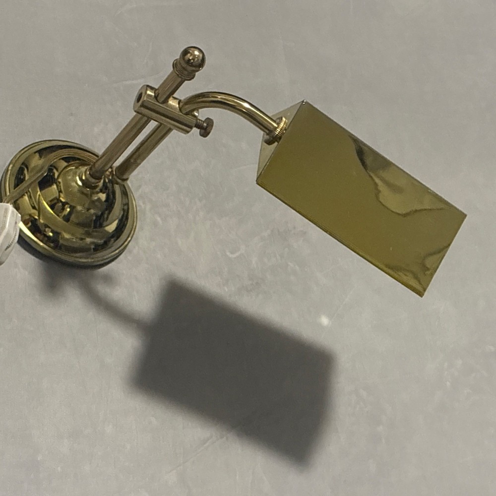 Vintage Brass Bankers Desk/Piano Adjustable Lamp Art Deco Small