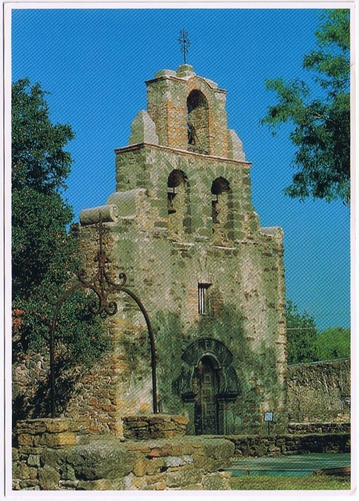 Postcard Mission Espada San Antonio Missions Texas