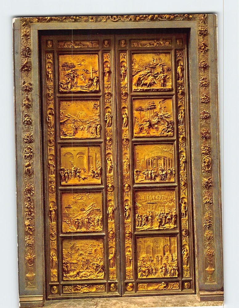 Postcard Gate of Paradise The Baptistery Florence Italy