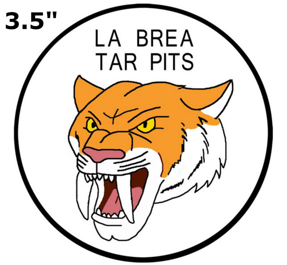 Ice Age Series LA BREA TARPIT Sabertooth - Car Truck Window Bumper Sticker Decal