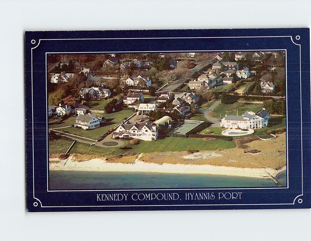 Postcard Aerial View Kennedy Compound Hyannis Port Cape Cod Massachusetts USA