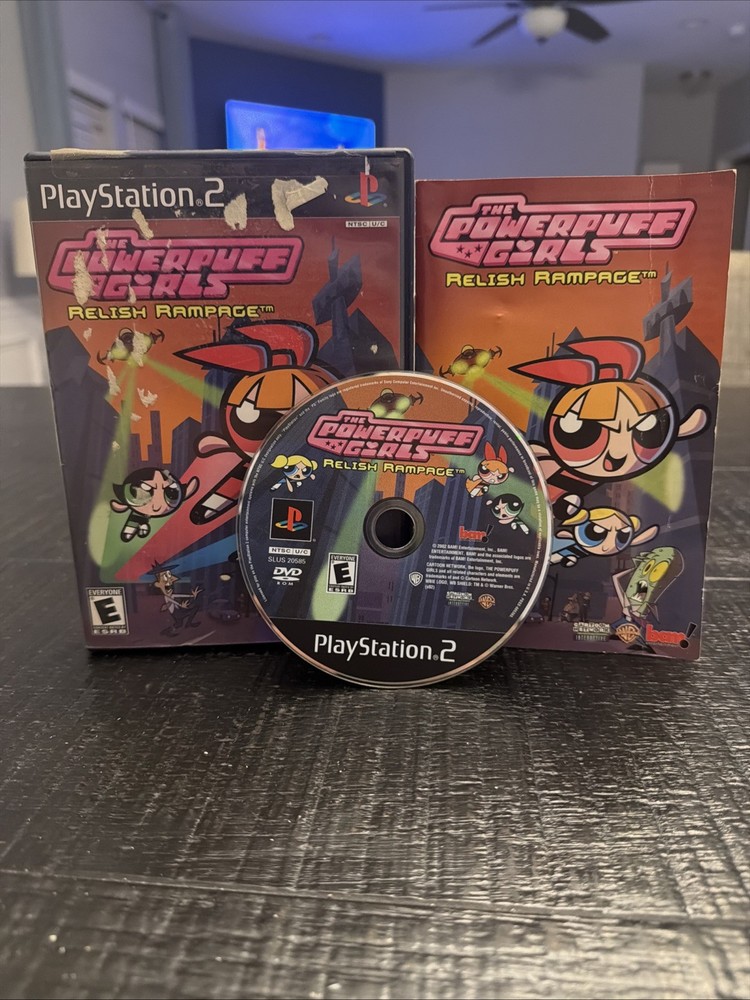 The Powerpuff Girls Relish Rampage PS2 Sony PlayStation 2 CIB Complete Tested