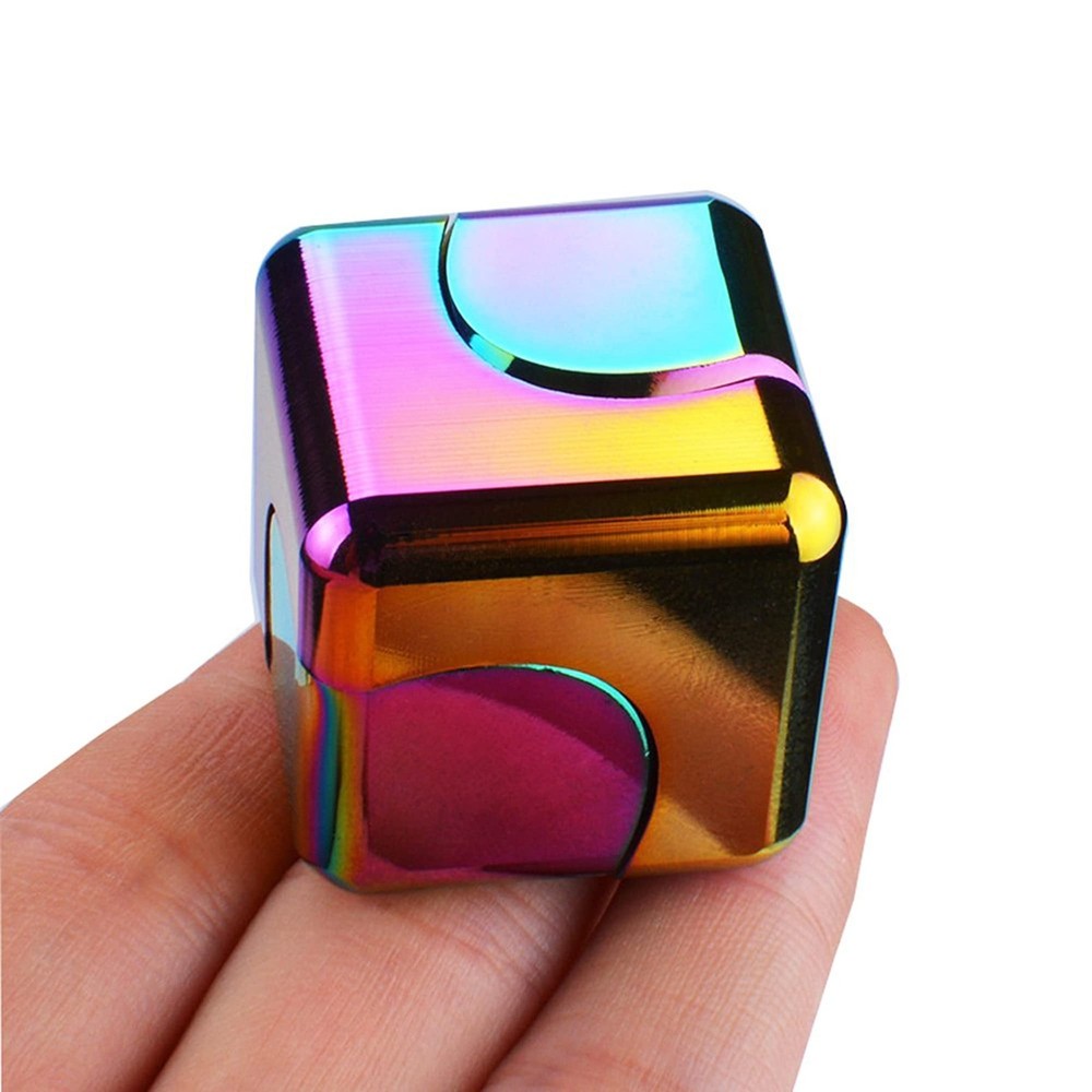 Metal Fidget Spinner Cube Toy Desk Gadget For ADHD Anxiety Stress Relief Adults