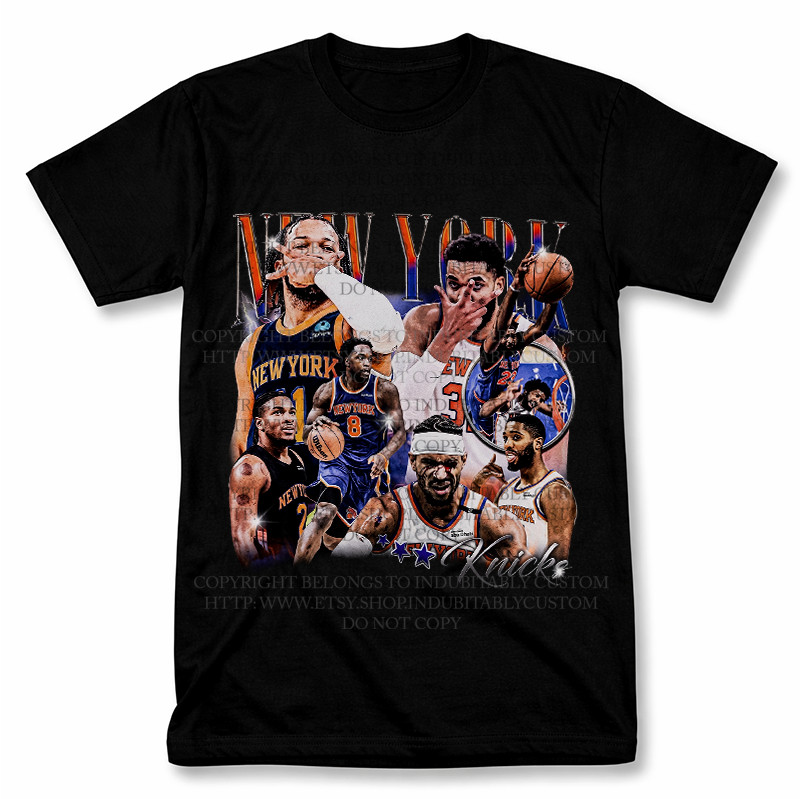 Jalen Brunson Josh Hart Towns  New York Graphic T Shirt Vintage Style Fan Tees