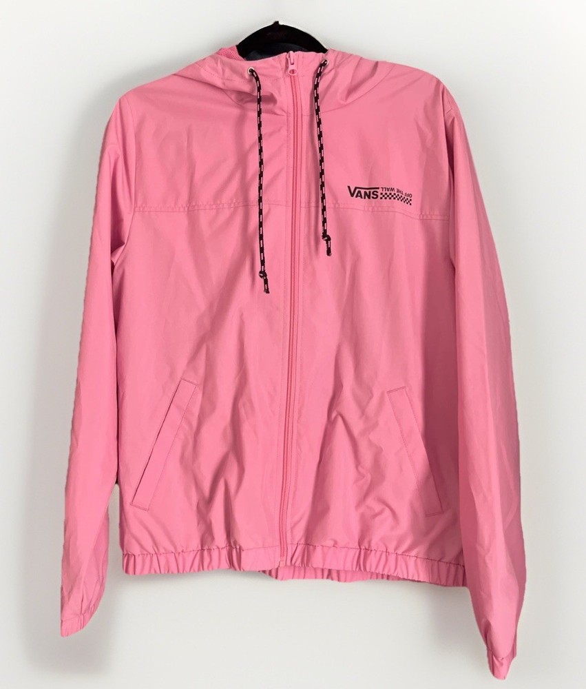 VANS Women Lightweight Jacket Size Medium Hooded Windbreaker