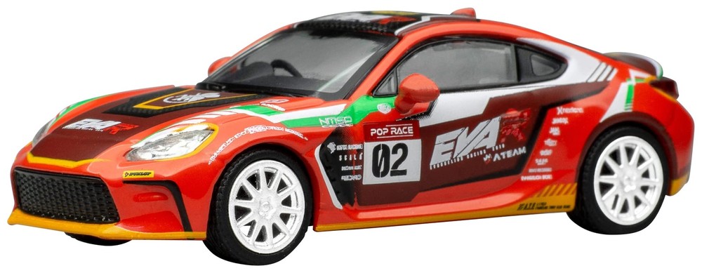 POP RACE 1/64 EVA RT PROD MODEL-02 GR 86 Diecast Car
