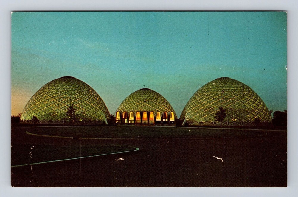 Milwaukee WI-Wisconsin, New Horticultural Conservatory, Antique Vintage Postcard
