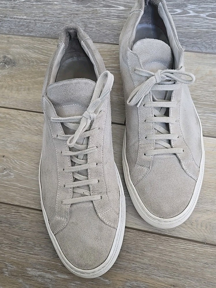 Common Projects Original Achilles Gray Suede Sneakers size 46-image