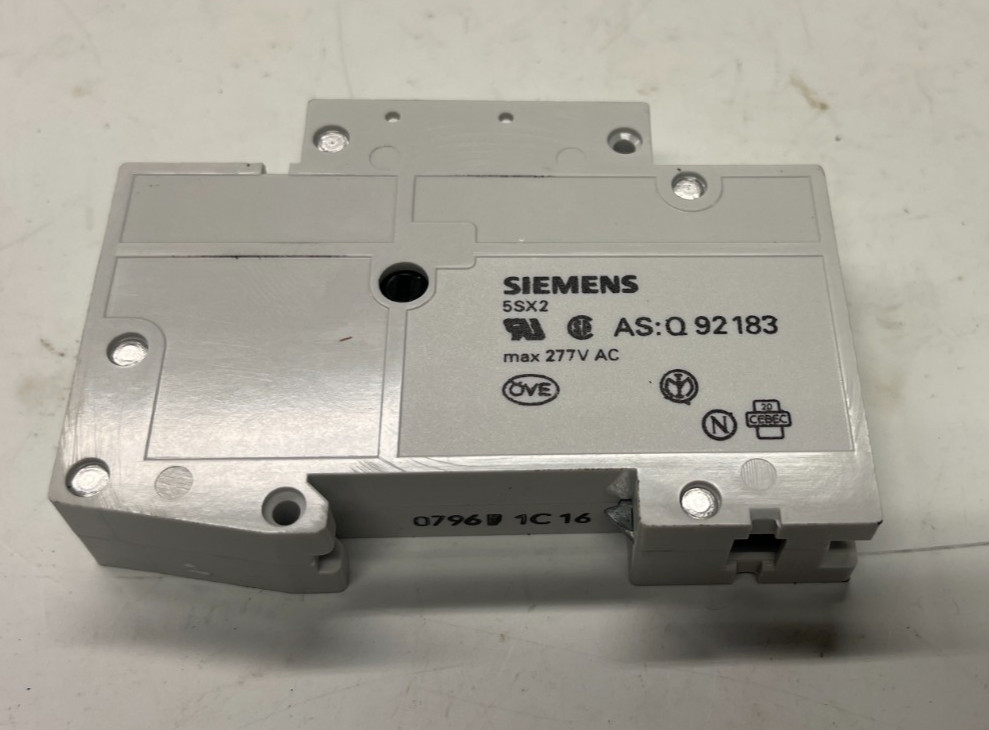 Siemens 5Sx21 Circuit Breaker 1 Pole 230/400V 5Sx2 As:q92183