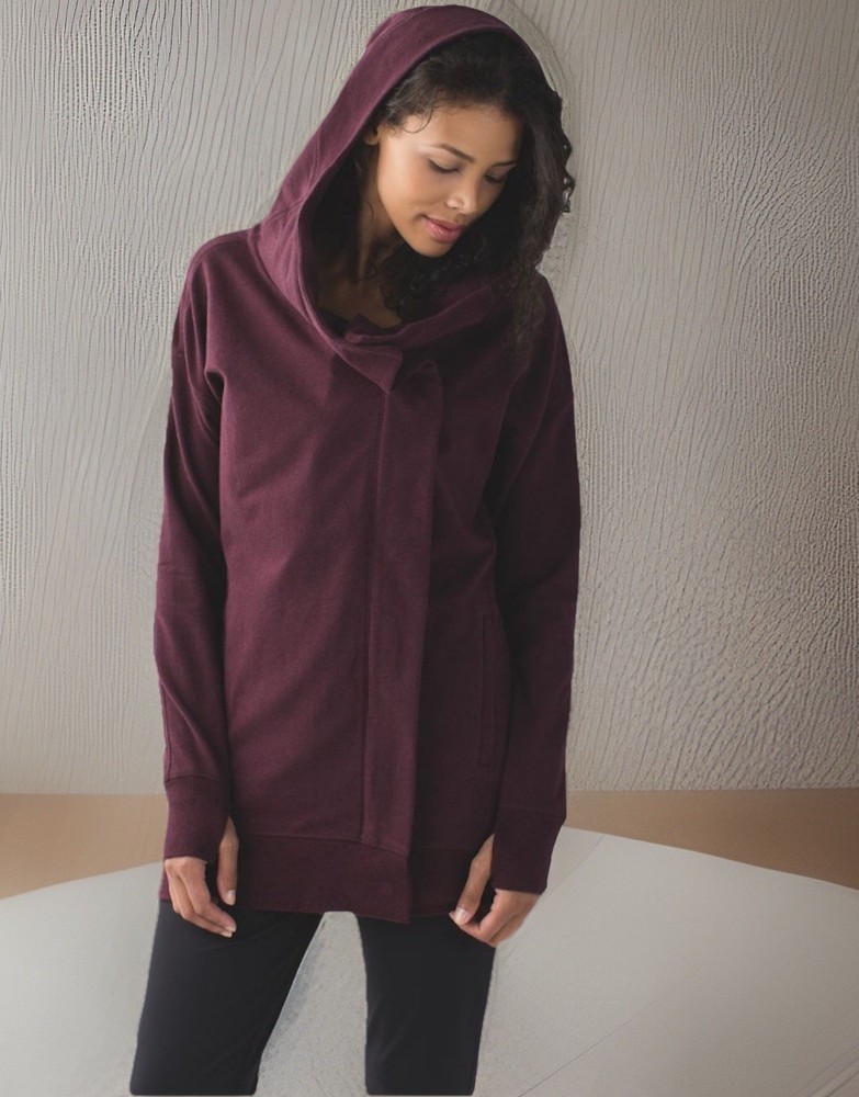 LULULEMON Wrap Up Jacket Womens Size 10 Heather Bordeaux Athletic Outdoor Gym Wear
