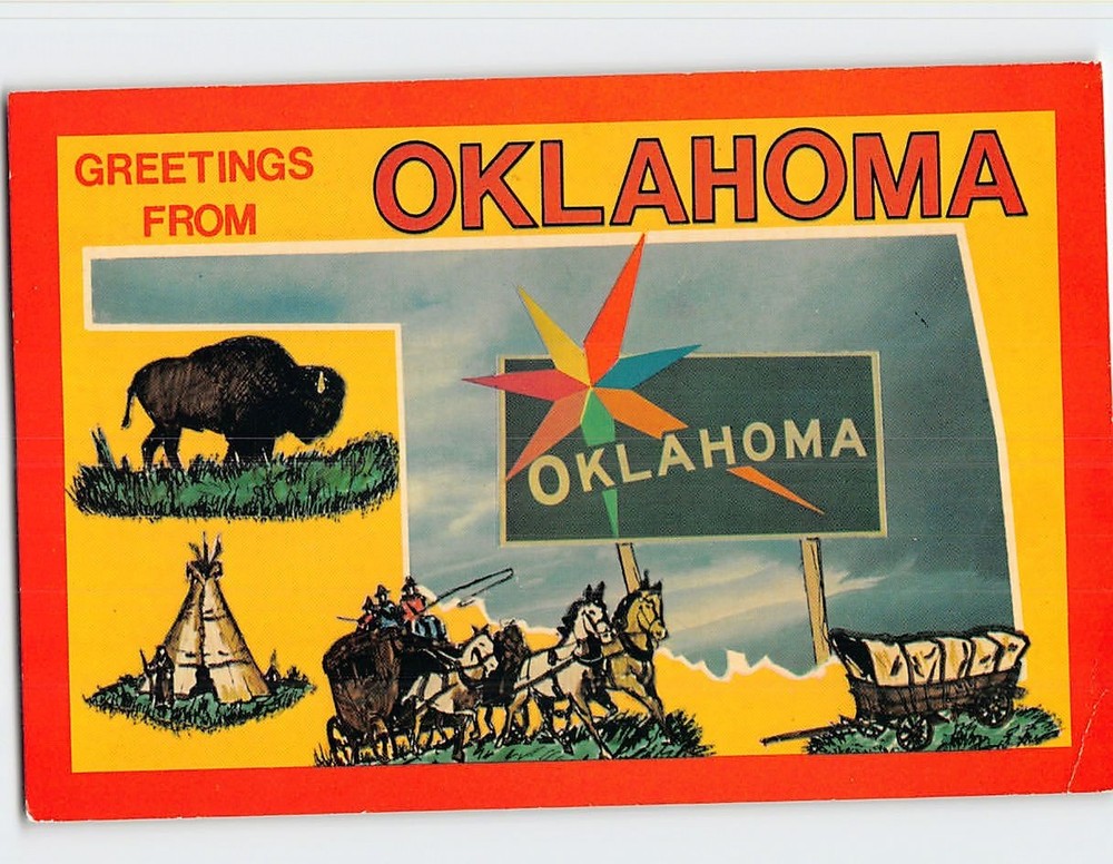 Postcard Greetings From Oklahoma USA