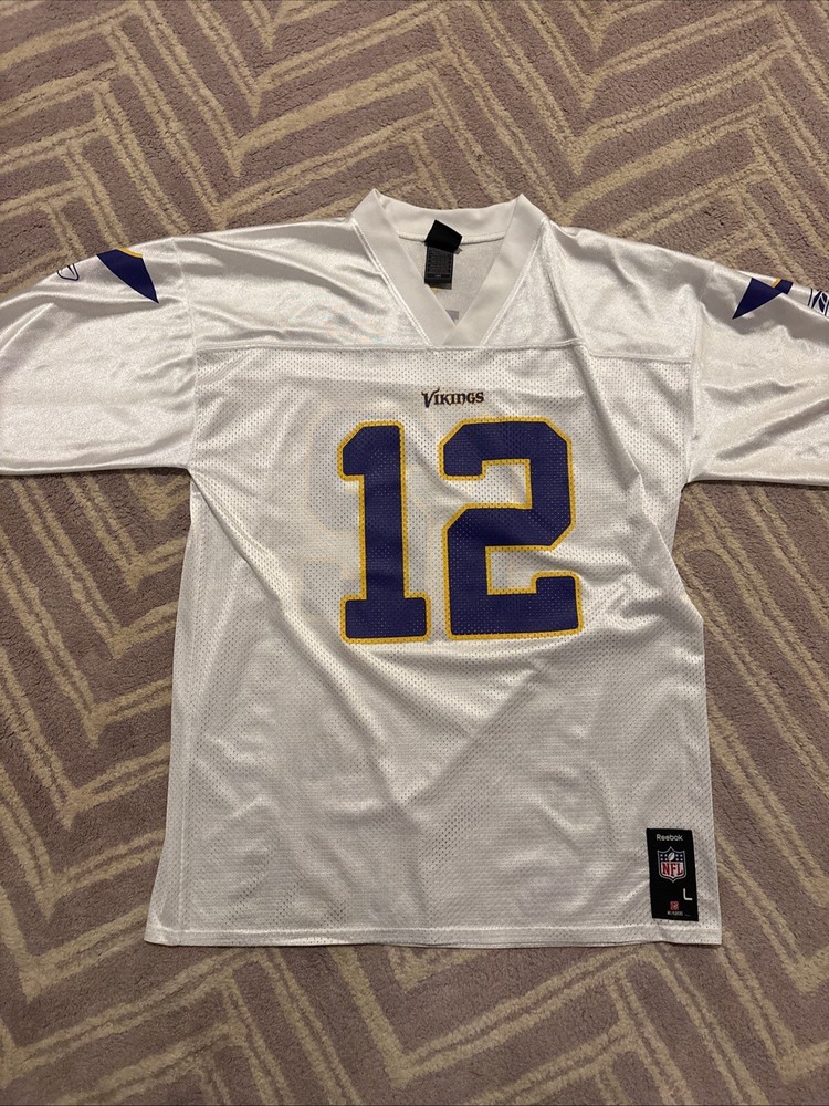 Reebok Men's Minnesota Vikings Percy Harvin #12 White NFL Jersey