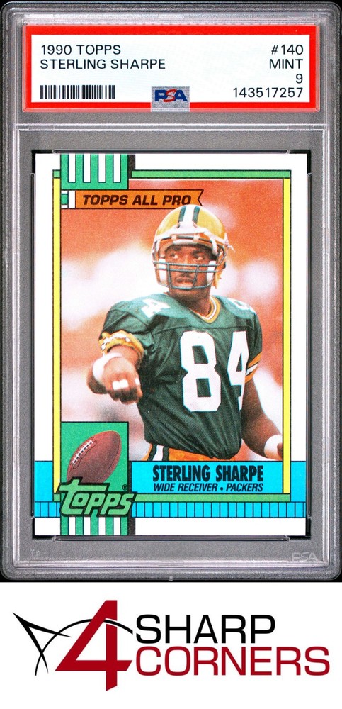 1990 Topps #140 Sterling Sharpe Packers Hof Psa 9Fulfilled by 4SC: eBay’s top consignment choice