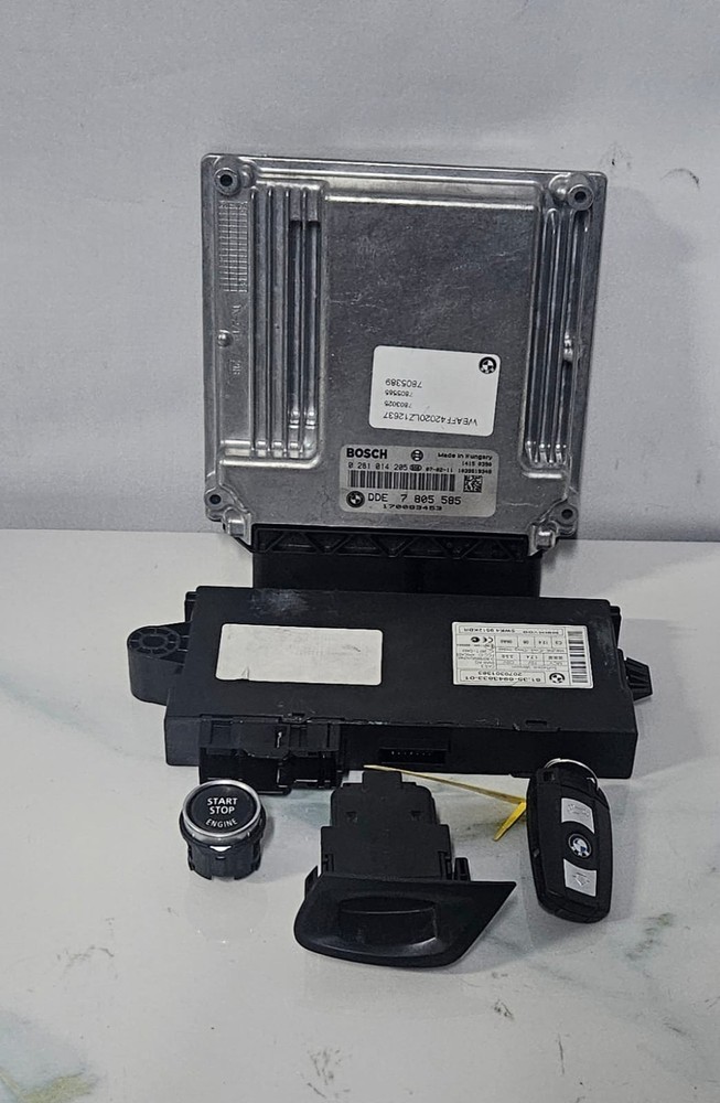 OEM BMW X5 E70 M57 ENGINE CONTROL UNIT SET DDE 7805585