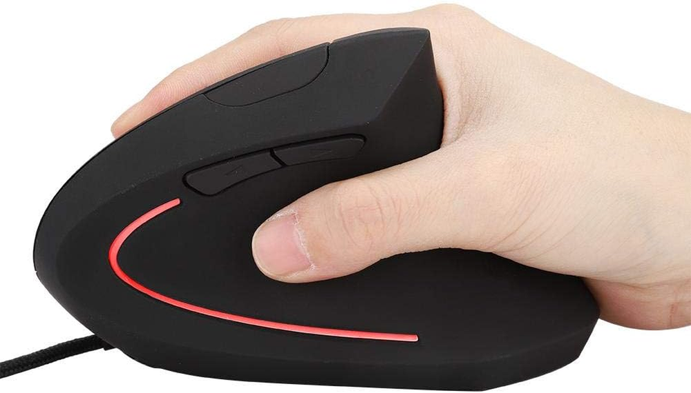 Wired Vertical Ergonomic Gaming Mouse with 3200DPI 6D Adjustable Design