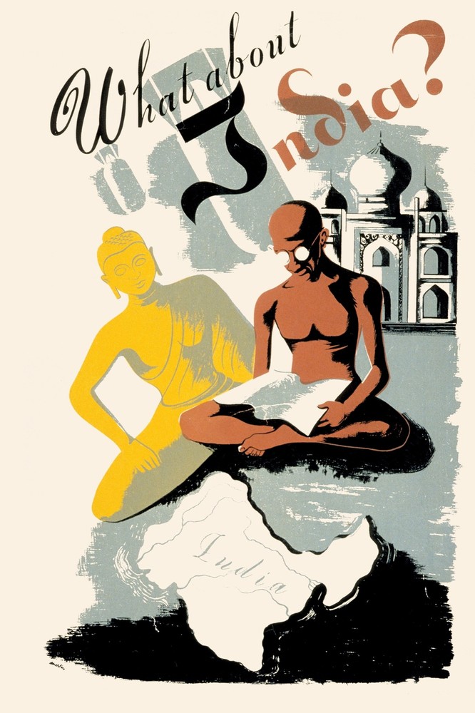 Decor Travel Poster. Fine Graphic Art Design. What about India. Wall Art. 1731