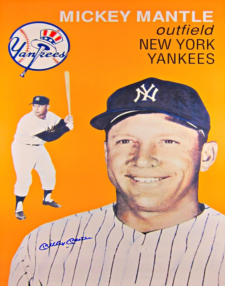 Decoration Poster.Home room art.Mickey Mantle New York Yankees baseball.7440