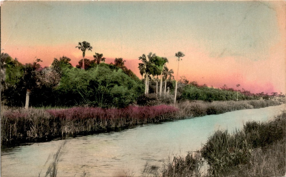 Tropical Canal, Sunny Scenes Inc., Winter Park, Fla. Postcard