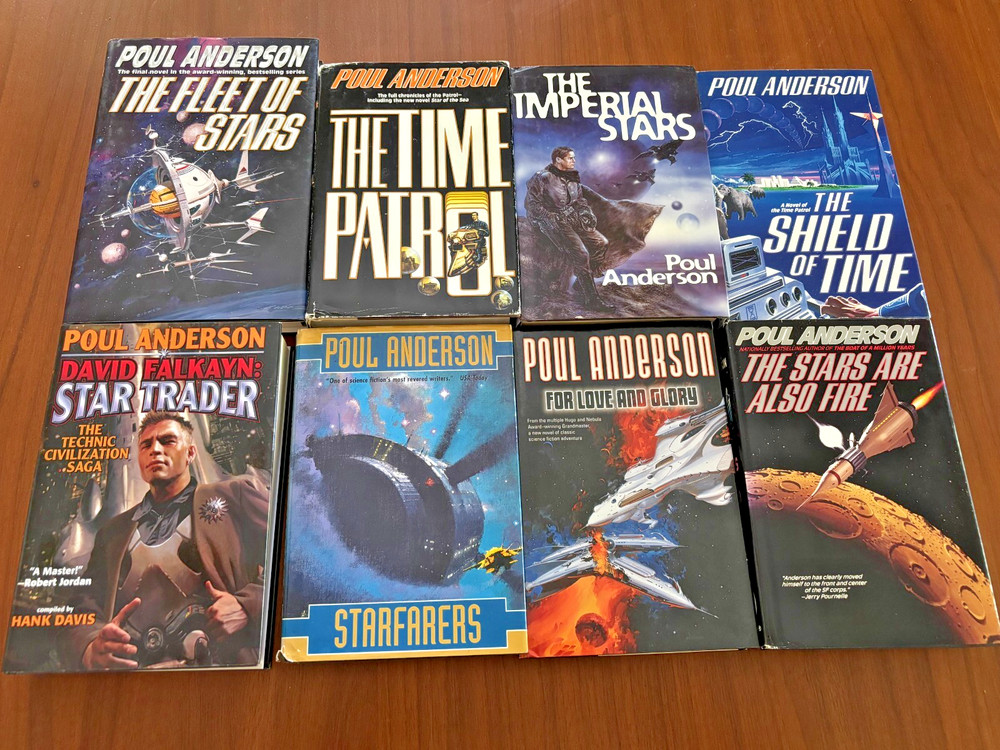 Poul Anderson -  Hardcover Lot Of 8 Books Vintage Sci-Fi Fleet Of Stars