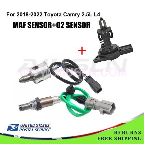 1x MAF SENSOR+2x O2 SENSOR UPSTREAM DOWNSTREAM FOR TOYOTA CAMRY 18-2022 2.5L L4