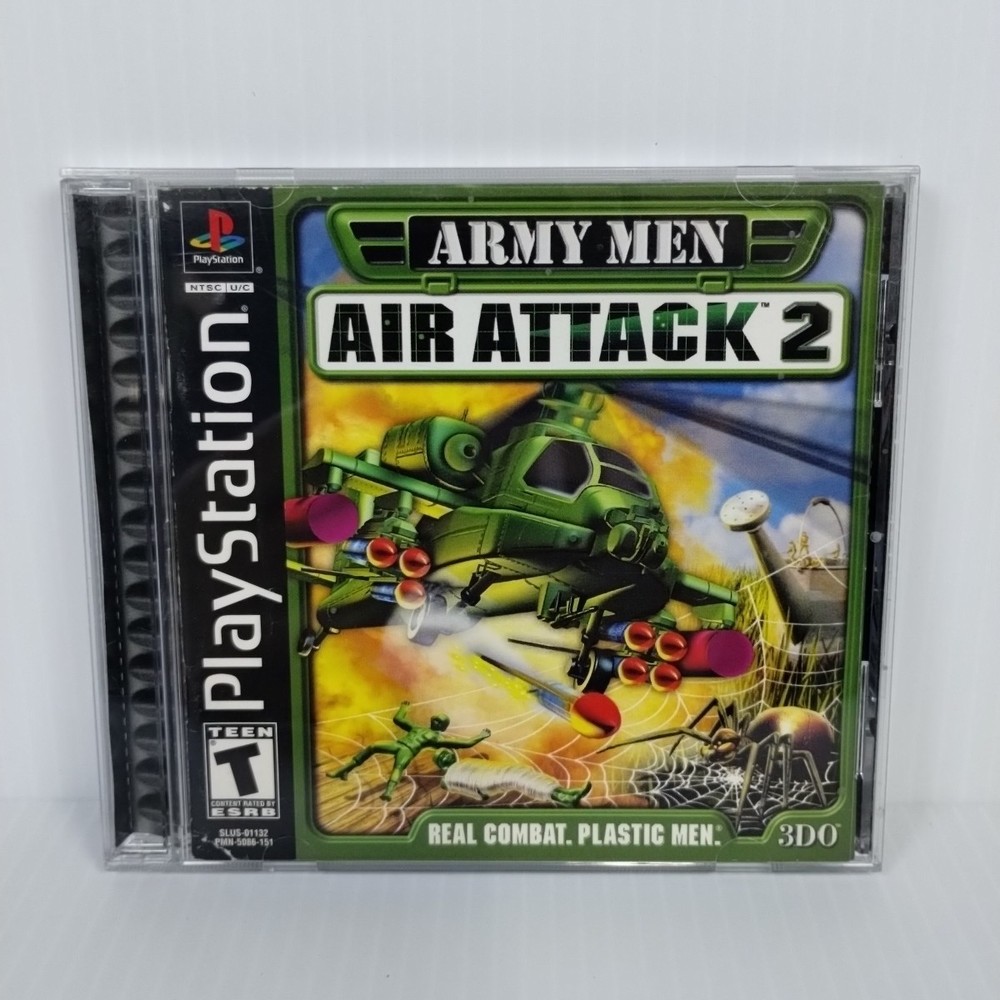 Army Men - Air Attack 2 (Sony PlayStation 1) CIB W Reg Card - Free Ship - Works