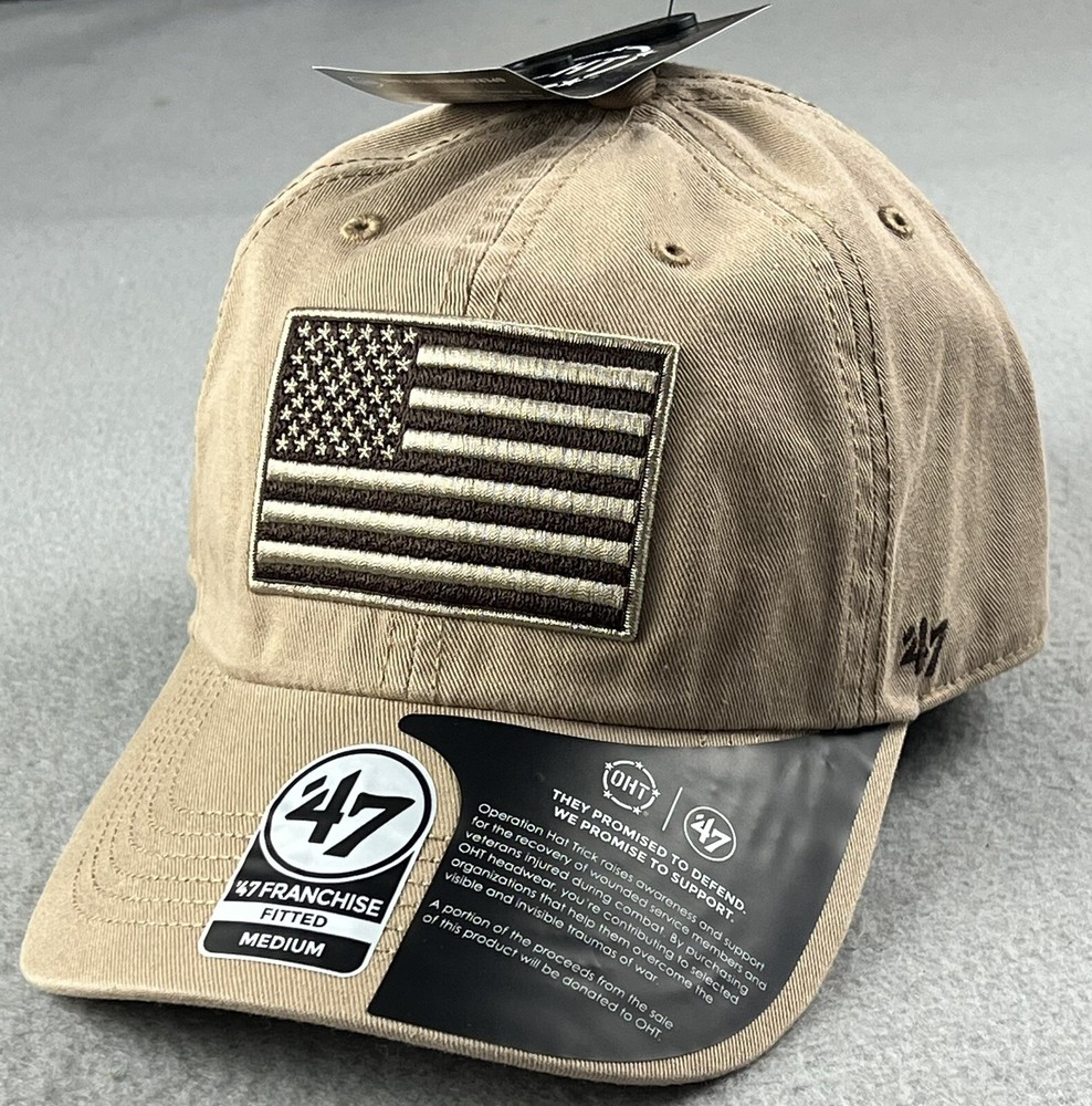 ‘47 Franchise Fitted Operation Hat Trick OHT Hat Size M Beige (New With Tags)