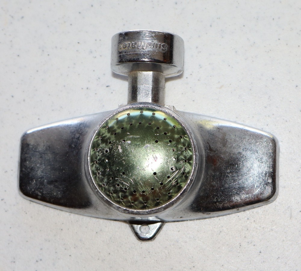 Vintage Sun Mate Rectangular Lawn Sprinkler Head Green/Zinc