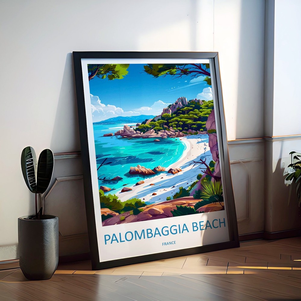 Palombaggia Travel Print Wall Art Palombaggia Wall Hanging Home Decor