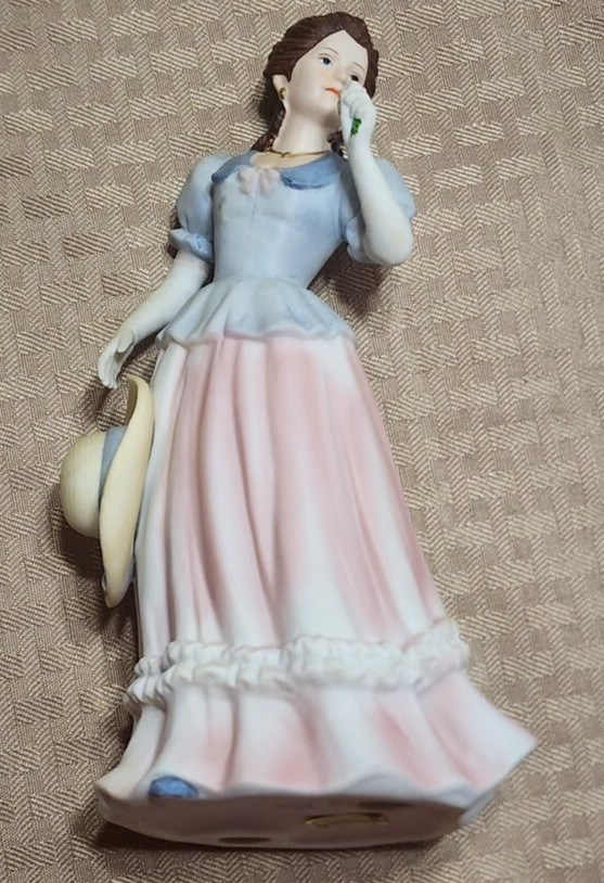 Homco 1452 Porcelain Figurine Vintage 80s Lady Camille Victorian Home Interiors