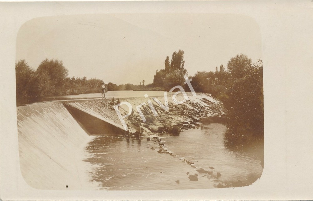 Photo PK WK I Imperial Army Soldiers River Lock K1.25
