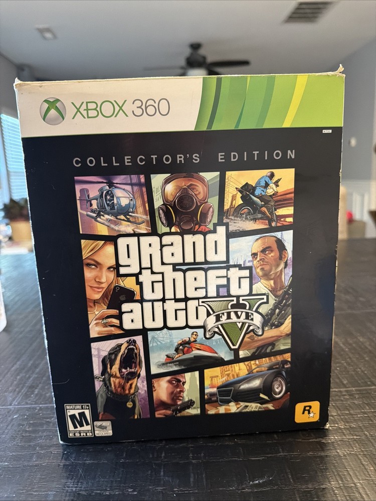 Grand Theft Auto V GTA 5 Collector's Edition Xbox 360 Complete Set