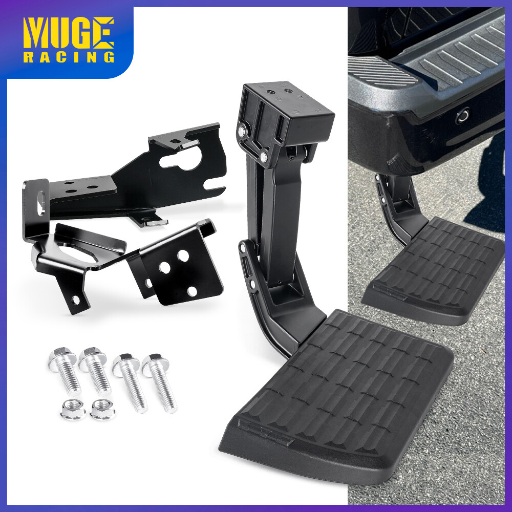 Rear Bumper Side Bed Step Retractable Bed Step For Ford F250 F350 F450 2017-2022