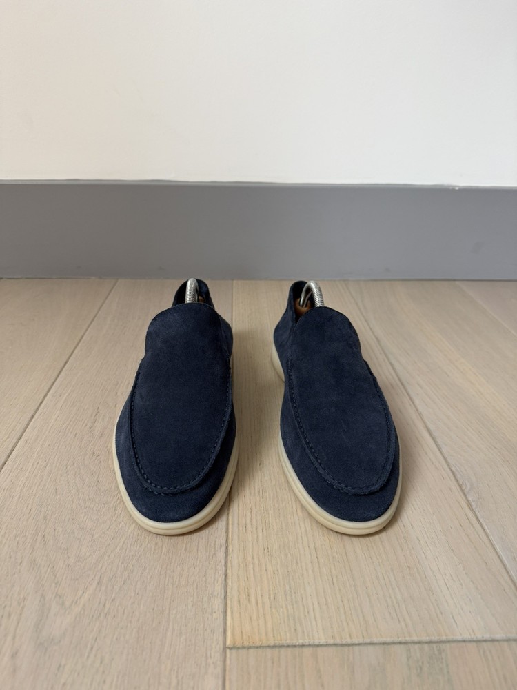 Loro Piana Summer Walks Blue Loafers,  Size 9 Uk, 43 EU