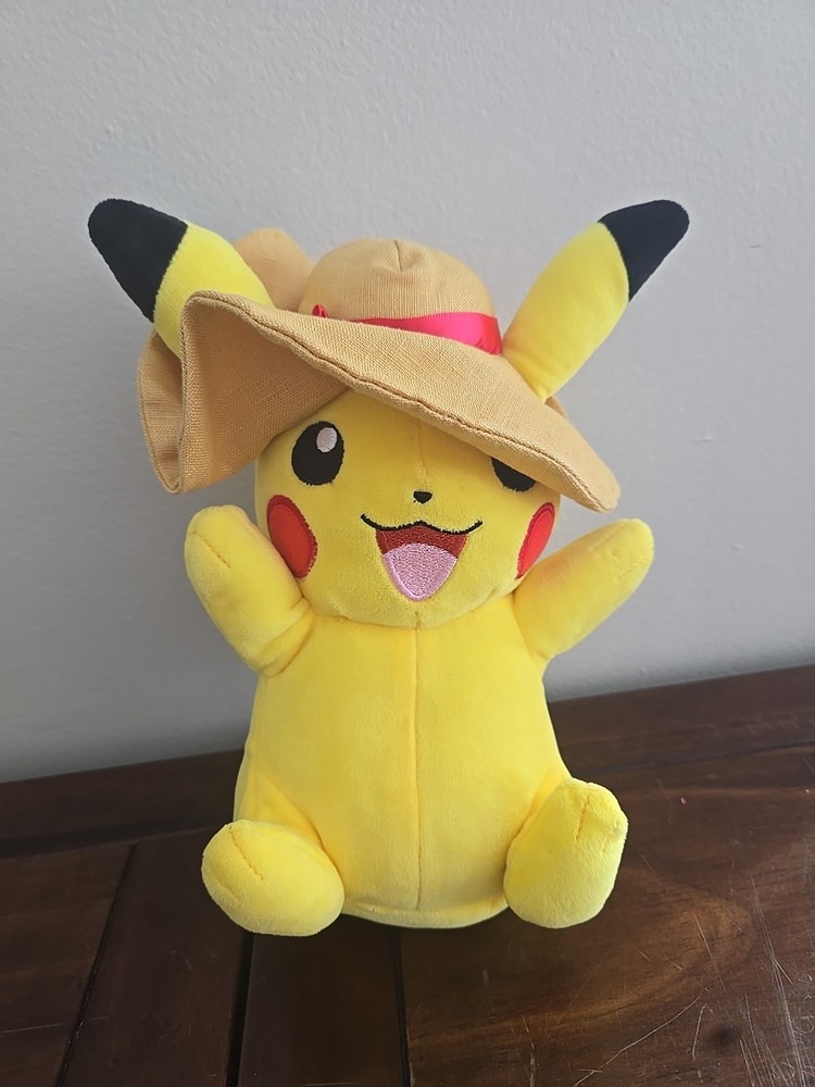 Pokemon 8” Pikachu Summer Hat With PokéBall Plush Licensed Authentic RARE!