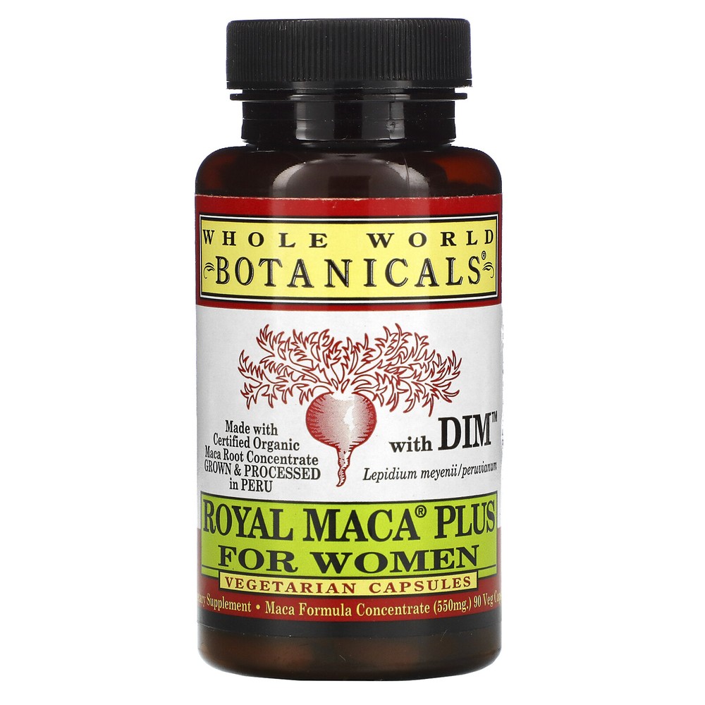 Royal Maca® Plus with DIM for Women- Vegetarian Capsules- 500mg (90 ct.)