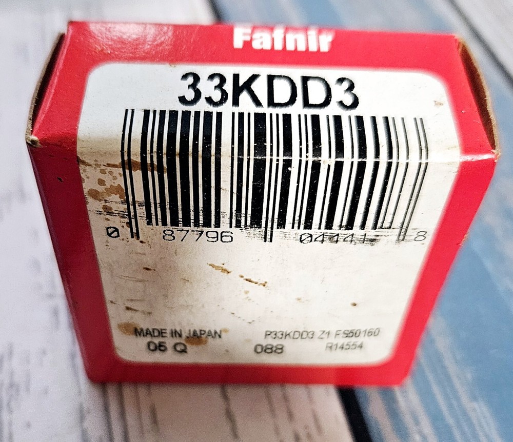 New Fafnir 33KDD3 Radial Deep Groove Ball Bearing Dbl Shielded Timken,Torrington