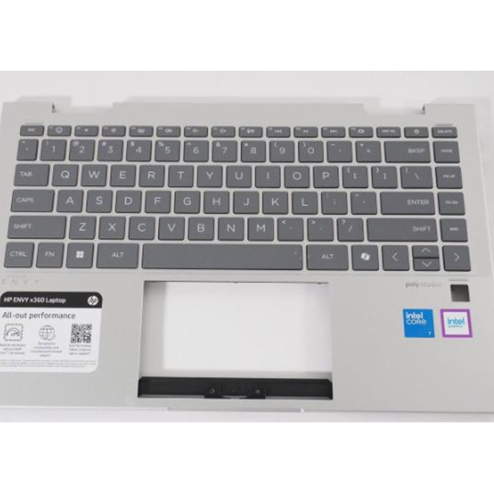 New For HP X360 14-ES Palmrest Backlit Keyboard N09603-001 Silver N41026-001