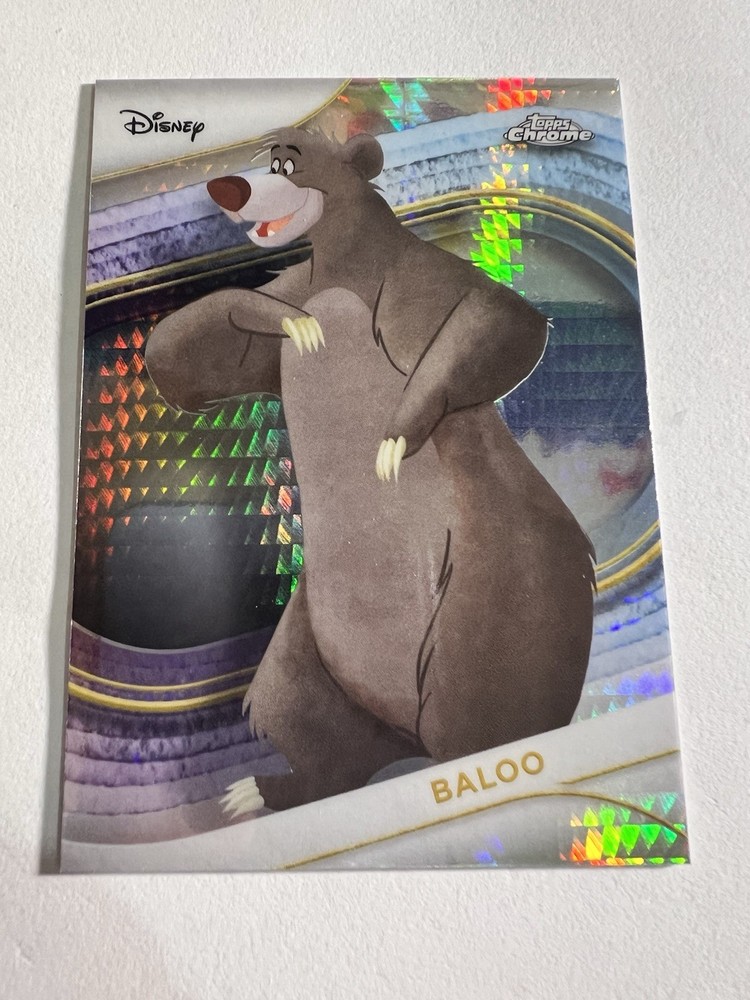 2025 Topps Chrome Disney Baloo #106 Prism Refractor The Jungle Book